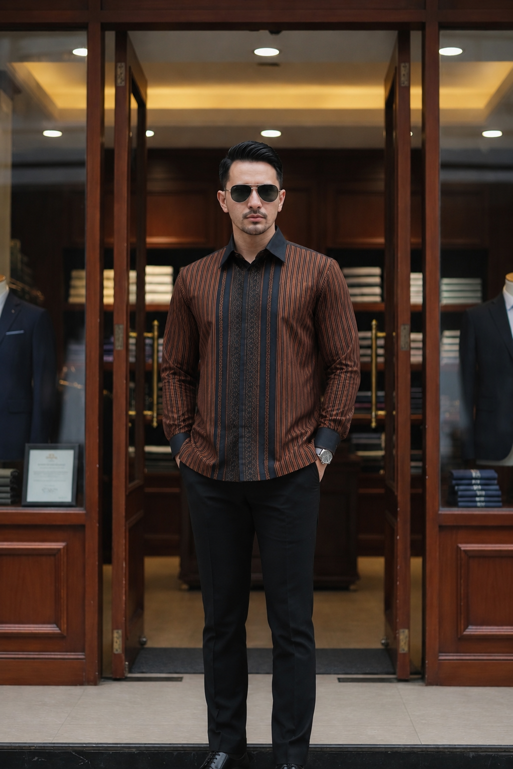 Men's Batik Shirt - Image 2